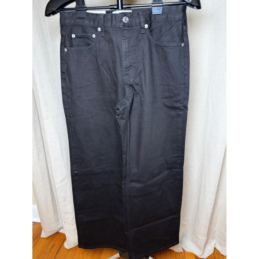 Everlane Mid Way Jeans Women's 27R Washed Black Mid Rise Wide Leg Denim NWT